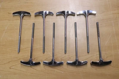 Ludwig USA 4 1/8" Chrome T Rods 8pk Vintage 1960's -70's #1 - Image 1 of 4