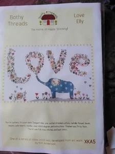 Bothy Threads Counted Cross Stitch Kit Love Elly - Bild 1 von 2