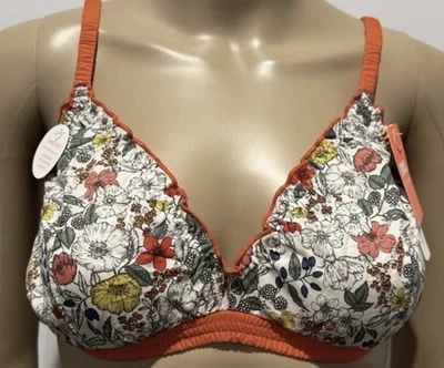 Sujetador de copa suave de algodón egipcio con adornos rojos estampado Me By Bendon Liberty talla M NUEVO Foto 1 de 4