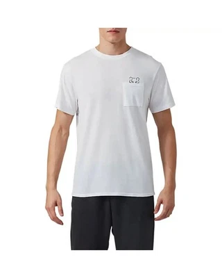 Asics Tiger DT PKT SS Tee Maglia Maniche Corte Uomo, Real White - Immagine 1 di 4