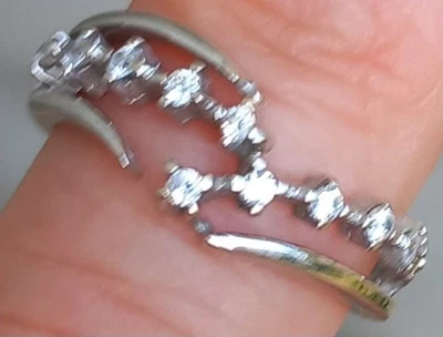 Anello chevron In Oro bianco 18 Kt 0,750  - Immagine 1 di 4