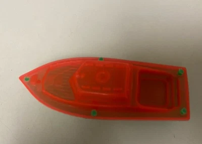 Mini bote de juguete de plástico vintage años 70-80 5 pulgadas multicolor como está Foto 1 de 3