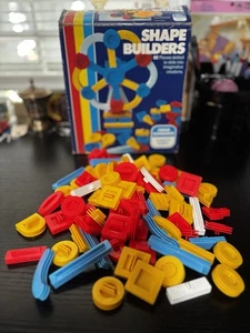 Vintage Shape Builders Slotted Building Blocks by Child Guidance (3-6 Years) - Picture 1 of 8