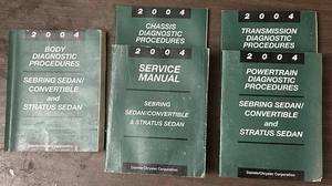 2004 Sebring Stratus Service Shop Workshop Repair Manual OEM Set Factory Sedan - Picture 1 of 12