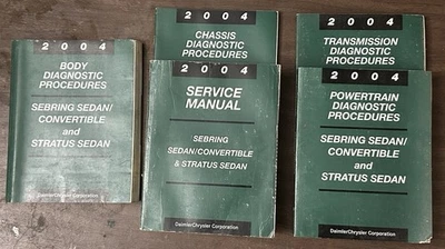 2004 Sebring Stratus Service Shop Workshop Repair Manual OEM Set Factory Sedan - Image 1 of 4