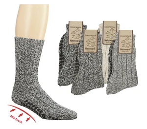 Antirutsch Norwegersocken mit Schafwolle bis Größe 50 im 2er Pack - Picture 1 of 5