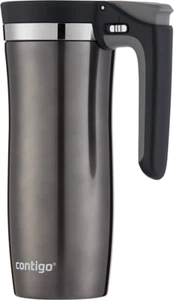 Contigo AutoSeal Tazza da Viaggio Termica Isolata Sottovuoto con Manico, Gunmetal - Foto 1 di 4