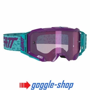 LEATT VELOCITY 5.5 MOTOCROSS MX GOGGLES - IRIZ AQUA / PURPLE LENS - Picture 1 of 1