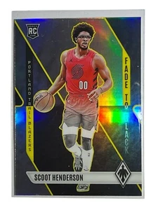 2023-24 Panini Phoenix Scoot Henderson Fade To Black Silver Prizm RC #6 Rookie - Picture 1 of 6