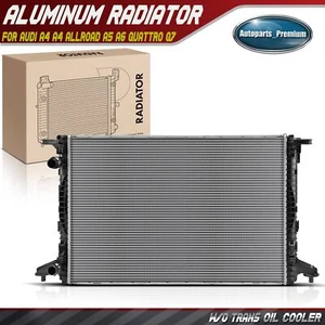 Radiator w/ o Oil Cooler for Audi A4 A4 allroad A5 A5 Sportback A6 Quattro Q7 - Picture 1 of 8