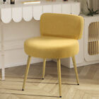 Linen Soft Upholstery Dressing Table Stool Side Chair Makeup Bedroom Rest Chair
