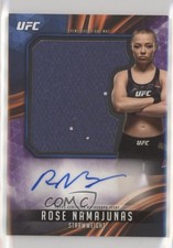 2019 Topps UFC Knockout Jumbo Fight Mat Relic Purple /25 Rose Namajunas Auto