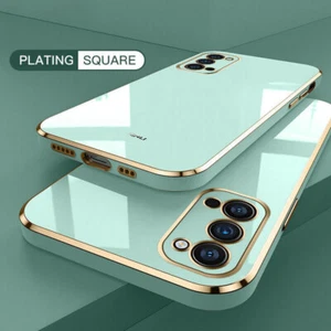 Mint Green Shockproof Plating Phone Case Slim Silicone Gel Soft TPU Back Cover - Picture 1 of 16