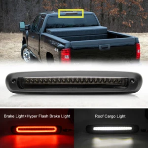 Tercera luz de freno LED ahumada lámpara de carga para 07-14 Chevy Silverado 1500 2500 - Imagen 1 de 11