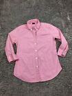 Gap Button Up Shirt Womens Size XS Extra Small Pink 3/4 Sleeve