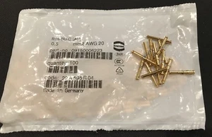 100 x Harting R15-BU-C Female Turned Contact 20AWG 0.5mm2 09150006223 - Picture 1 of 3