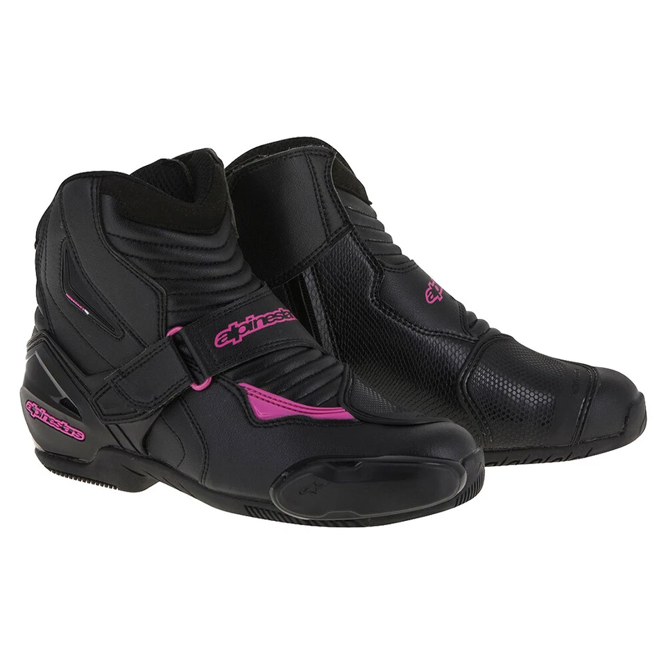 Botas Alpinestars SMX-1 R Negras/Rosas Damas Ropa Informal Citación Urbana Motocicleta Foto 1 de 1
