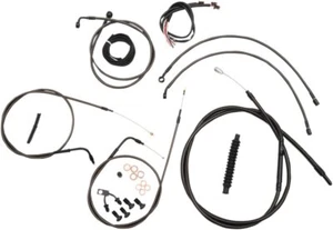 Cables de acero inoxidable LA Choppers Midnight para manillar de 18"-20" (LA-8122KT2-19M) - Imagen 1 de 1