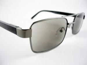Mens DESIGNER READING SUNGLASSES Gun Metal Readers +1.25 +1.5 +2 +2.5 +3 +3.5 - Picture 1 of 2