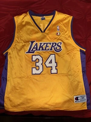 Винтажная футболка чемпиона Шака Шакила О'Нила из Lakers размер 44 NBA - Изображение 1 из 4