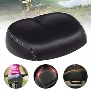 Extra Comfort Wide Big Bum Bike Bicycle Gel Cruiser Sporty Soft Pad Saddle Seat - Picture 1 of 12