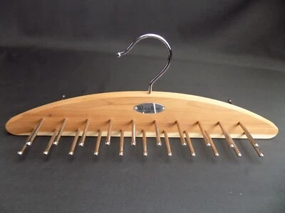 EUC Woodlore Cedar Wood Hanging Tie/Scarf Closet Organizer Rack Hanger 42 Pegs - Image 1 of 4