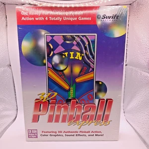 3D Pinball Express - CD-ROM - Brand New Factory Sealed 1995 Windows 95 BIG BOX - Picture 1 of 6