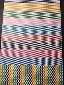 Papel para álbum de recortes 8,5 X 11 *Chevron colores surtidos* 38 hojas - Imagen 1 de 22