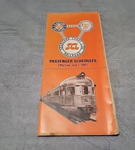 1967 SCL Railroad Time Tables Seaboard Coast Line Passenger Schedule - Picture 1 of 4