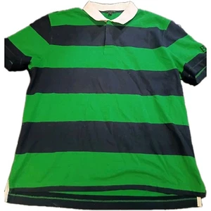 Banana Republic Rugby Polo Grün Blau Kurzarm L Preppy Classic  - Bild 1 von 5