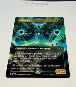Magic the Gathering MTG Cosmogoyf x1 Rare Borderless Card NM/M Eternities - Foto 1 di 1