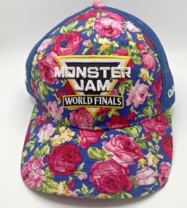 Monster Jam World Finals Orlando FL XX Snapback Floral Embroidered Mesh Cap 2019 - Picture 1 of 13