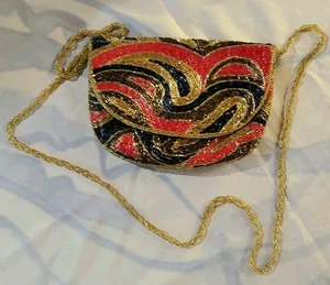 Bolso de mano pequeño con cuentas - Imagen 1 de 3