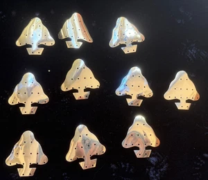 Lampadario albero di Natale vintage anni 50 orecchini reperti LOTTO DI 10 - Foto 1 di 9