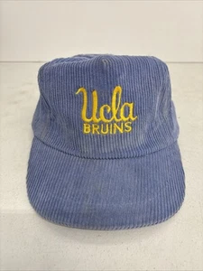 Vintage AHS 80er/90er UCLA Bruins Cord Snapback Mütze blau/gelb - Bild 1 von 5