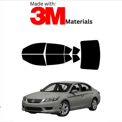 Tinte de ventana precortado para Honda Accord sedán 13-17 estable de cerámica hecho con 3M Foto 1 de 4