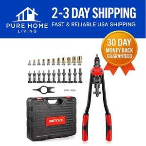 Langlebiges 16" Nietmutternwerkzeug mit 11 Dornen & ergonomischem Design, 110 Nietmuttern - Bild 1 von 11