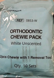 Esenharber Kieferorthopädische Kaupackung weiß unparfümiert 10 Sets - Bild 1 von 3
