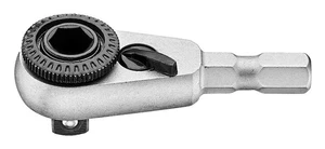Teng Mini 1/4" Female Male Drive Fine Toothed Socket Ratchet Micro Head, RHA14 - Picture 1 of 4