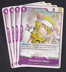 x4 Vinsmoke Sanji ~ OP07-061 Unico pezzo comune 500 anni nel futuro - Foto 1 di 1