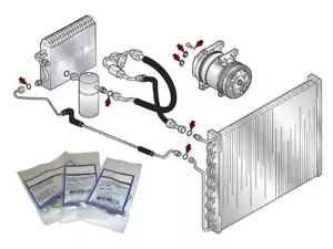 A/C System Seal Kit For 1985-1993 VW Cabriolet 1988 1989 1986 1987 1990 KD647TV - Picture 1 of 1