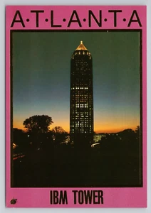 IBM Tower Atlanta Georgia Golden Edition Postkarte - Bild 1 von 2