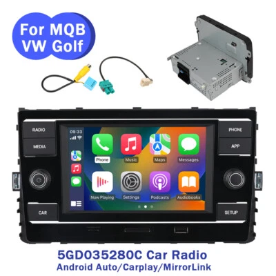 6,5" Android Auto Carplay 5GD035280C Car Radio Für VW GOLF MK7 7.5 Tiguan - Bild 1 von 4