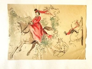 Disegno originale anni ' 50 autore sconosciuto - Picture 1 of 1