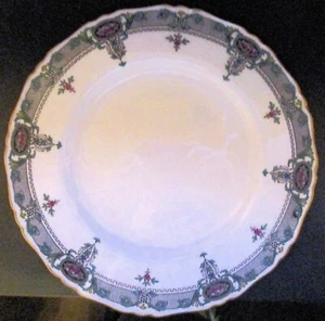Antique Royal Worcester 9 in. Plate, Black Enamel RW 228 Marshall Field Chicago - Picture 1 of 2