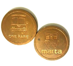 MARTA ATLANTA Good for Subway coin Train Bus Fare Transit token GEORGIA #GA60AH - Picture 1 of 4