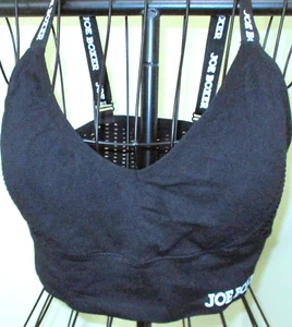 Joe Boxer Black Full Coverage Stretch Sports Comfort Bra Wireless Size 3X EUC - Picture 1 of 4