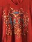 Harley Davidson Motorcycles "Ride To Live" Red Top Shirt Women's M St.Cloud, MN
