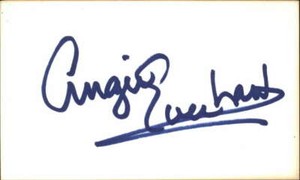 Angie Everhart Actress Signed 3" x 5" Index Card