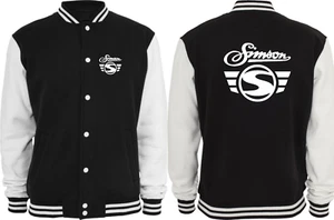 Collegejacke - Simson Logo + Schrift ( Sprüche / Lustig / Fun / Spaß ) - Picture 1 of 1